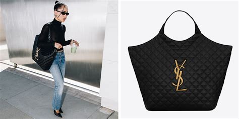 organizer for ysl tote bag|YSL large quilted tote bag.